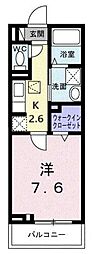 モーリンハイツ 1Kの間取図画像