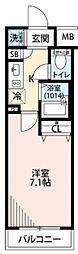 間取図画像 1K