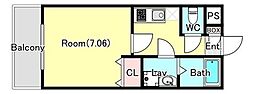 Z-MAISON西岩槻 1Kの間取図画像