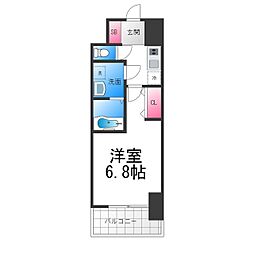 堺市西区浜寺石津町西1丁マンション 1Kの間取図画像