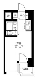 シティコープ西五反田 ワンルームの間取図画像