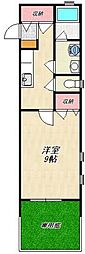 スワ・プレーム 1Kの間取図画像