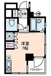 スターライト上池袋 3階ワンルームの間取り