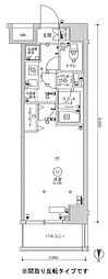 スカイコート中野沼袋 1Kの間取図画像