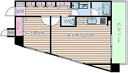 レジュールアッシュ福島 1LDKの間取図画像