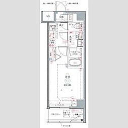 クレヴィスタ綾瀬III 1Kの間取図画像