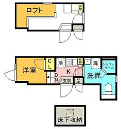 レイアス神田神保町 ワンルームの間取図画像