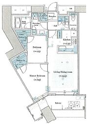 スカイズタワー&ガーデン 2LDKの間取図画像