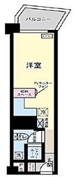 川口寿コーポ ワンルームの間取図画像
