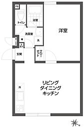 PASEO代田橋 1LDKの間取図画像