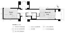 ハイプラザ東池袋 ワンルームの間取図画像