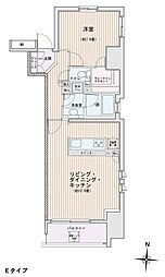 エスティメゾン錦糸町2 1LDKの間取図画像