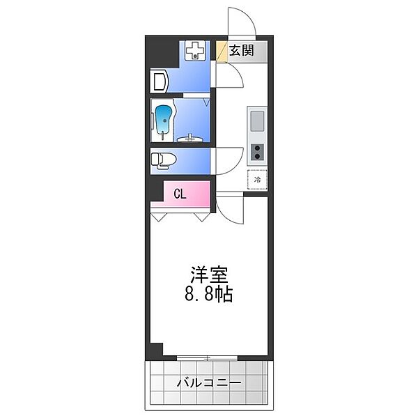 KSロイヤル大阪城 ｜大阪府大阪市東成区東今里２丁目(賃貸マンション1K・7階・25.93㎡)の写真 その2