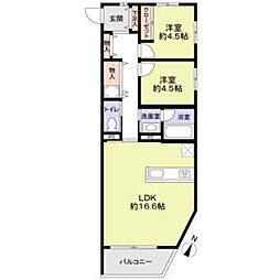 間取図画像 2LDK