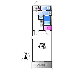 レオネクストアメニティ 1Kの間取図画像