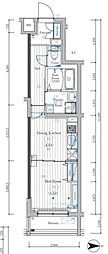 大田区矢口2丁目マンション 1DKの間取図画像