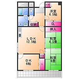 プリムローズ岸和田 4LDKの間取図画像