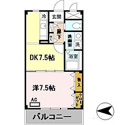 Osaka Metro長堀鶴見緑地線 横堤駅 徒歩7分の賃貸マンション 1階1DKの間取り