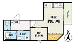 仮称 キャメル大袋2 3階ワンルームの間取り