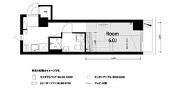 ダイホープラザ中野新橋 ワンルームの間取図画像