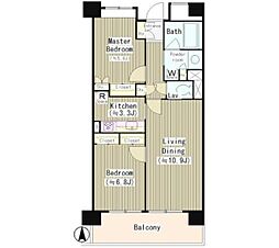 ATGPark東品川 2LDKの間取図画像