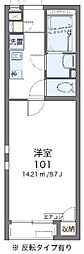 クレイノジュネス南栗原 1Kの間取図画像