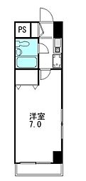 ミパラシオ 1Kの間取図画像