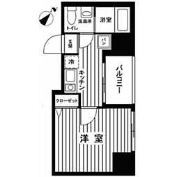 ジュエル荻窪弐番館 1Kの間取図画像