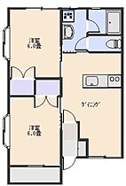 協和コーポIII  ｜ 群馬県伊勢崎市市場町２丁目669-13（賃貸アパート2DK・2階・43.47㎡） その2