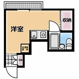 アパート ワンルームの間取図画像