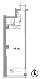 ラグゼナ東高円寺 ワンルームの間取図画像