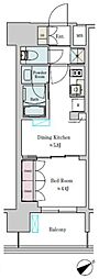 Brilliaist大井町 1DKの間取図画像