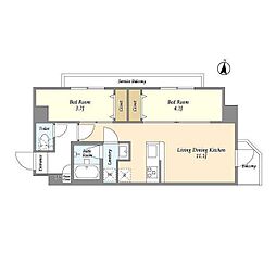 アルファコート梅島 2階