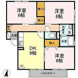 間取図画像 3LDK