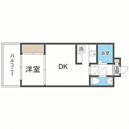 エステート・モアシャトー薬院 1LDKの間取図画像