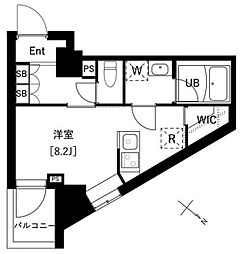 ARKMARK上池袋 ワンルームの間取図画像