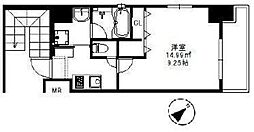 オークルーム日本橋浜町 1Kの間取図画像