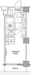 ザ・パークハビオ新宿 ワンルームの間取図画像
