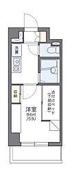 レオパレス宇田川町マンション 1Kの間取図画像