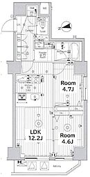 メイクス上野 2LDKの間取図画像
