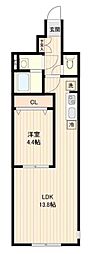 アーバンパーク宮前平WEST 1LDKの間取図画像