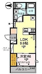 D-RESIDENCE飯能 1LDKの間取図画像