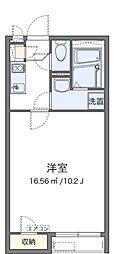 CLEINO湘南美住町 1Kの間取図画像