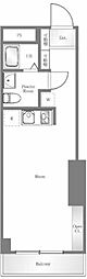 セルベコート笹塚 3階ワンルームの間取り