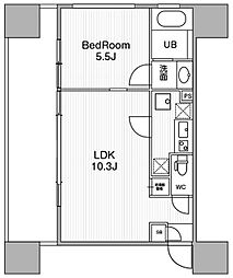URBANFLATSIkebukuroPremium 1LDKの間取図画像