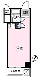 ライオンズプラザ横浜大通り公園 ワンルームの間取図画像
