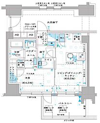 オーパスレジデンス中板橋 1LDKの間取図画像