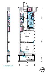 GALICIA中野新井薬師 1DKの間取図画像