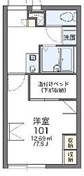 レオパレスポートサイド3 1Kの間取図画像