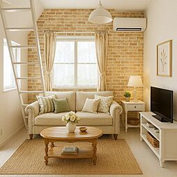 ユナイト清水ヶ丘アナ・ロッキング 201 2階ワンルームのリビング/ダイニング